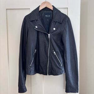 Black Leather Motorcycle Jacket